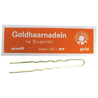 Ari Haarnadeln gold 65x1,2mm  gewellt    250g