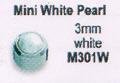 M301W Perle weiß Mi weißgoldfarben 