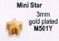 M501W Stern weißgoldfarben mini 
