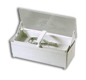 Desinfektionswanne 1,2 L. mit Deckel + Sieb 