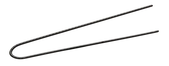 Lockennadeln sz geriffelt 72mm 500er Box Curlers, 72 mm, corrugated, black, 500 pc. 