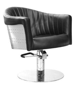 BS St. Tropez Deluxe schwarz hydr. Pumpe; Tellerfuss; Farbe 63 Styling chair St. Tropez special black color 63 hydr. pump 