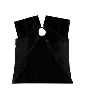 Umhang Plastique sz wasserdicht Cape "Plastique", black, waterproof, 115 x 150 cm 