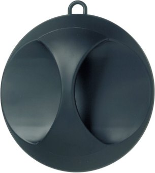 Kab.-Spiegel Elegant sz matt 25cm Cabinet hand mirror "Elegant", round, black, 25 cm 