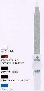 Saphir-Nagelfeile weiß in Blister, 13 cm 