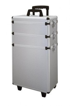 WZK Aluminium dreiteilig slb 70x36x22 cm Werkzeugkoffer Tool case, aluminium, 70 X 36 X 22 cm 