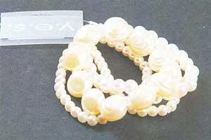 Perlenbänder, 4 Stk. Braut 3 
