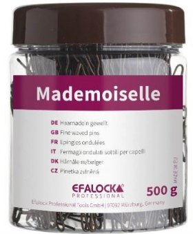 Haarnadeln Mademoiselle, gewellt, 65mm,schwarz, 500 g 