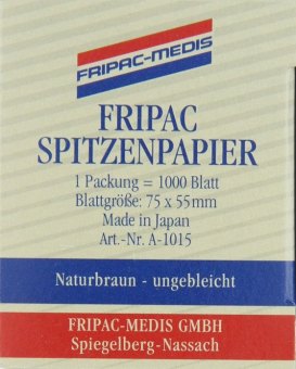 Spitzenpapier A-1015 natur 75x55mm 1000 Blatt endpaper, 75x 55mm, 1000pc.,brown 