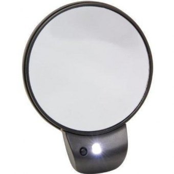 BB-LED-Kosmetikspiegel, schwarz, 10-fach 