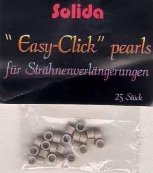 Easy-Click Perlen 25Stck. beige 