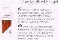 UV Active Dissolvent Gel 2x50ml Set 