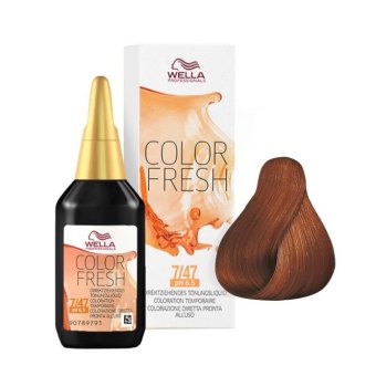 Wella CF 7/47 mittelblond rot-braun 75ml Color Fresh ph 6.5 