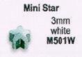M501W Stern weißgoldfarben 