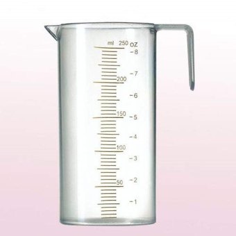 Messbecher 250ml transp. Measuring cup, 250 ml, transparent 