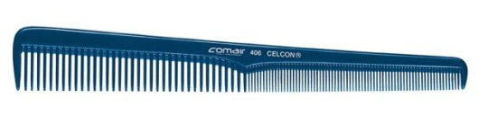 Haarschneidekamm, mittelschräge Schrägung 406 Blue Profi Line comb 406 Blue Profi Line 