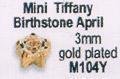M104Y Kristall mini KF vergoldet 