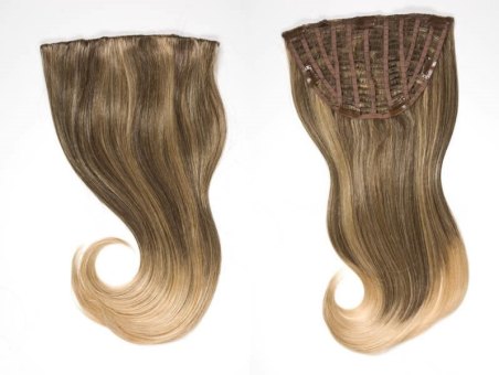 CLIP AND GO NATURAL Straight 22 inch Farbe 722 Farbe 722 mittelblond 