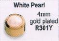 R301Y Perle vergoldet n.-frei 