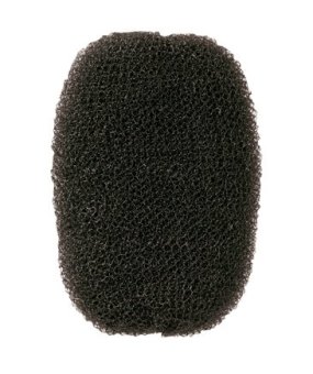 Haarvollunterlage 7x11cm sz 14g Bun padding round, black, 7 x 11 cm 14 gr 