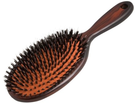 groß Langhaarpflegebürste 13 reihig Holz Pneumatic long-hair brush, oval, 23 cm, 13 rows 