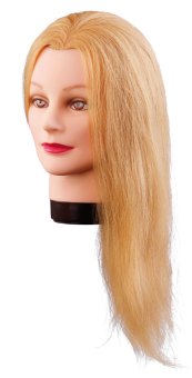 Üb.kopf Lilly 40cm blond Echthaar Übungskopf Training head "Lilly", blonde, 40cm, new quality 