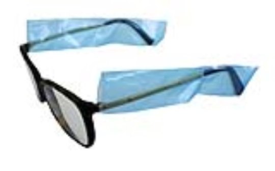 Cover Brillenbügel Schutzhüllen, Box mit 200 Stück auf Rolle temple guards for eyeglasses, 200 pcs. rolled in box 
