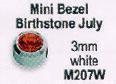 M207W Rubin Mini weißgoldfarben N.-fr. 