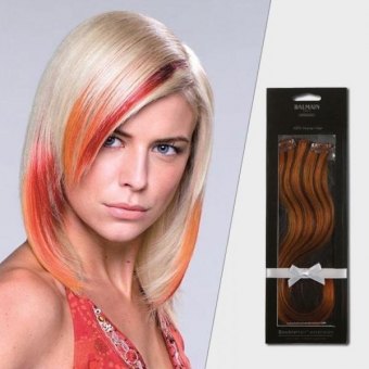 Double Hair Color&Volume 30 cm Straight 3 STk./Pkg contrast brown L8/1B