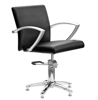 BS Sylt schwarz mit arretierbarer Pumpe, 5 Fußkreuz Styling chair "Sylt", black, 5-arm base 