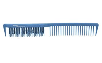 C10 blau Toupierkamm mit Naturborsten 9" Carbon Kamm C10 blue carbon haircutting comb 9" 