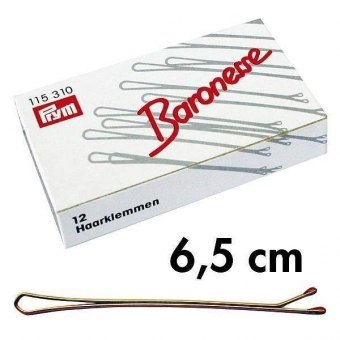 Baronesse 6,5cm braun-glatt, 12Stück braun | 6,5 cm | glatt