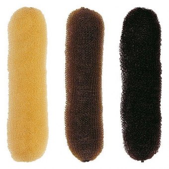 Knotenrolle m. Gummi, 23 cm, groß, dunkel dunkel | lang | mit Bändchen