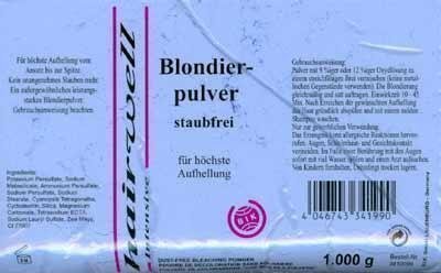 Blondierpulver Platinblond blau, Btl. 1000 g 
