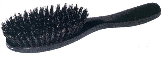 Haarbürste aus Ebenholz, 7 Reihen, handmade Größe 195 x 45 mm 