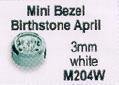 M204W Kristall Mini weißgoldfarben 