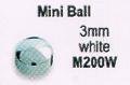 M200W Kugel weißgoldfarben mini 