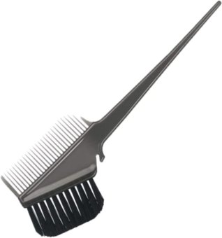 Färbepinsel m. Kamm transp. sz Tinting brush black, 21,5 x 7 cm with comb 