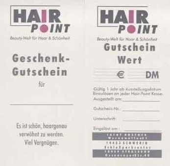 Gutschein Hair Point 
