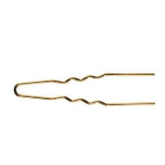 Haarnadeln dick 50er Btl 45x1,10mm gold Curler pins thick, 45 x 1,20 mm gold (bag of 50) 