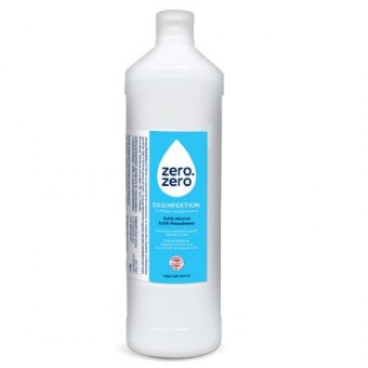 Zero Zero Fertiglösung, 1 Liter Kombi-Desinfektionsmittel für Hand und Fläche 